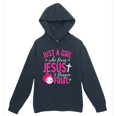 Just A Girl Who Loves Jesus And Dragon Fruit Christian Kawai Urban Pullover Hoodie