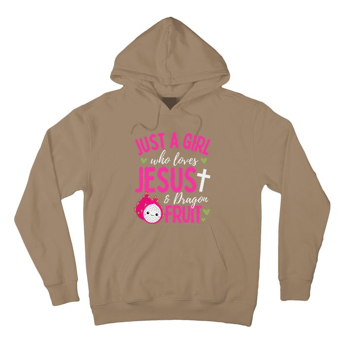 Just A Girl Who Loves Jesus And Dragon Fruit Christian Kawai Hoodie