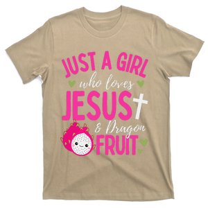 Just A Girl Who Loves Jesus And Dragon Fruit Christian Kawai T-Shirt