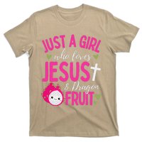 Just A Girl Who Loves Jesus And Dragon Fruit Christian Kawai T-Shirt