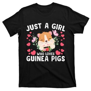 Just A Girl Who Loves Guinea Pigs Cute Guinea Pig T-Shirt