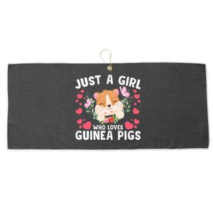 Just A Girl Who Loves Guinea Pigs Cute Guinea Pig Large Microfiber Waffle Golf Towel