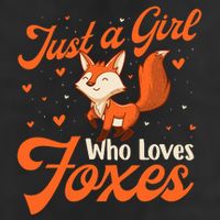 Just A Girl Who Loves Foxes Fox Lover Zookeeper 7 Panel Mesh Trucker Snapback Hat