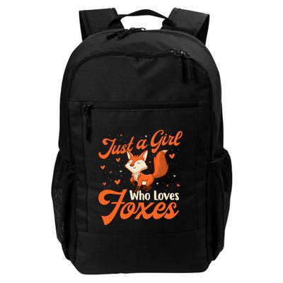 Just A Girl Who Loves Foxes Fox Lover Zookeeper Backpack