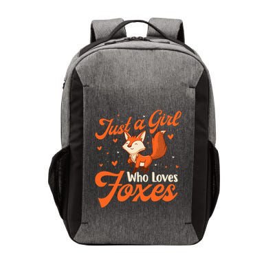 Just A Girl Who Loves Foxes Fox Lover Zookeeper Vector Backpack