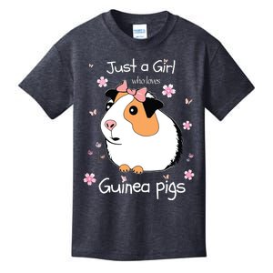 Just A Girl Who Loves Guinea Pigs Cute Pets Lover Gift Kids T-Shirt