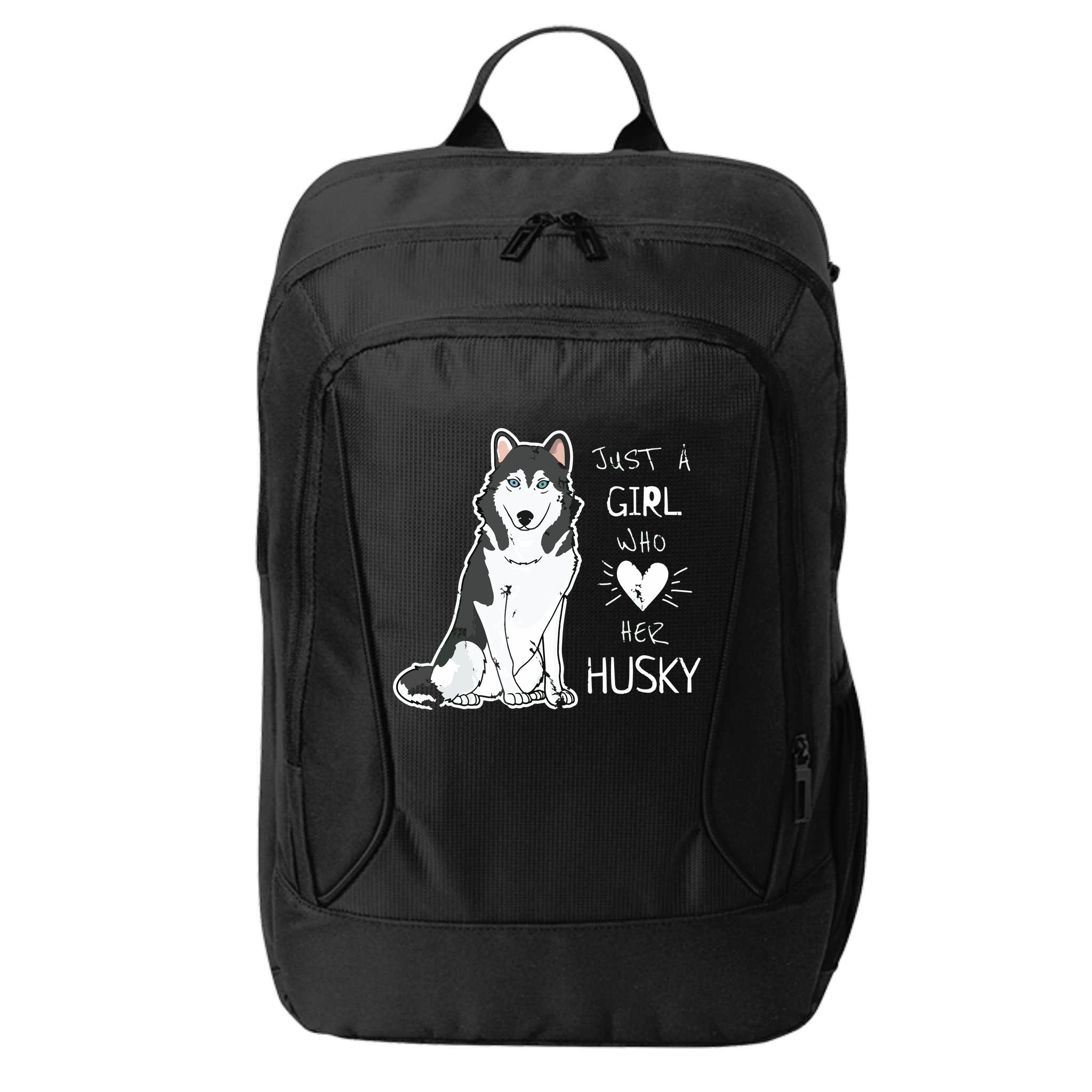 Just A Girl Who Loves Her Husky Dog Puppy Love City Backpack