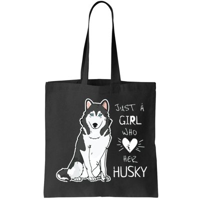 Just A Girl Who Loves Her Husky Dog Puppy Love Bag