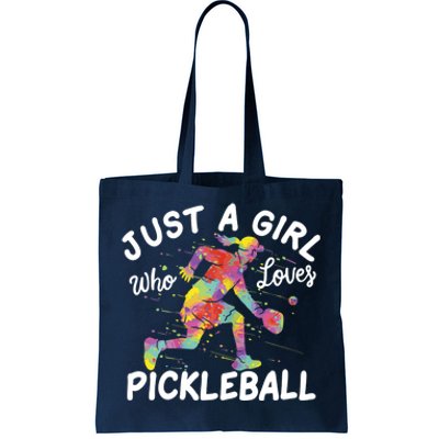 Just A Girl Who Loves Pickleball Tote Bag