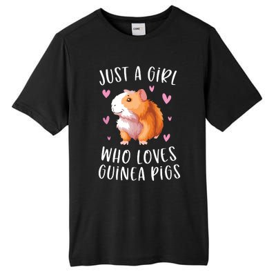 Just A Girl Who Loves Guinea Pigs Funny Cavy Gifts For Girl Tall Fusion ChromaSoft Performance T-Shirt