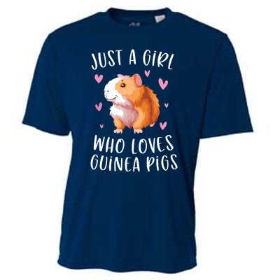 Just A Girl Who Loves Guinea Pigs Funny Cavy Gifts For Girl Cooling Performance Crew T-Shirt