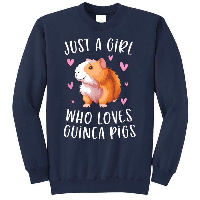 Just A Girl Who Loves Guinea Pigs Funny Cavy Gifts For Girl Sweatshirt