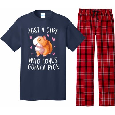 Just A Girl Who Loves Guinea Pigs Funny Cavy Gifts For Girl Pajama Set