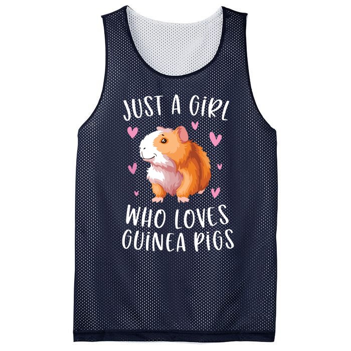 Just A Girl Who Loves Guinea Pigs Funny Cavy Gifts For Girl Mesh Reversible Basketball Jersey Tank