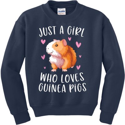 Just A Girl Who Loves Guinea Pigs Funny Cavy Gifts For Girl Kids Sweatshirt