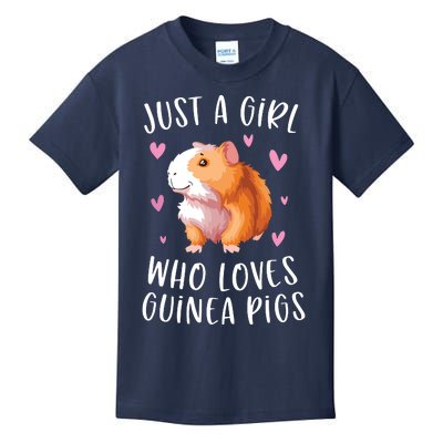 Just A Girl Who Loves Guinea Pigs Funny Cavy Gifts For Girl Kids T-Shirt