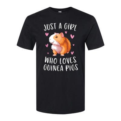 Just A Girl Who Loves Guinea Pigs Funny Cavy Gifts For Girl Softstyle CVC T-Shirt