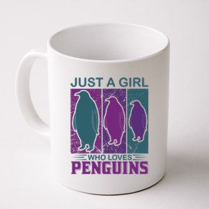 Just A Girl Who Loves Penguins Coffee Mug