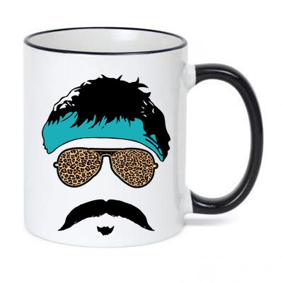 Jaguar Print Shades Uncle Rico Minshew Duuuval 11oz Black Color Changing Mug