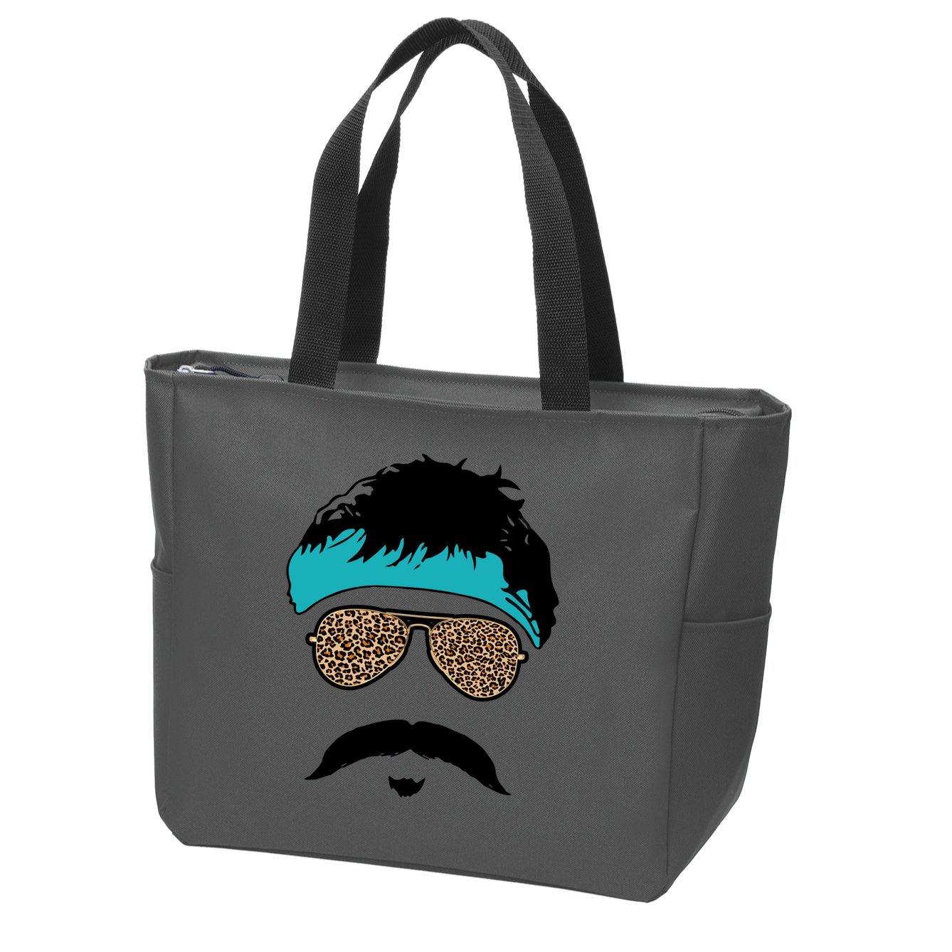 Jaguar Print Shades Uncle Rico Minshew Duuuval Zip Tote Bag