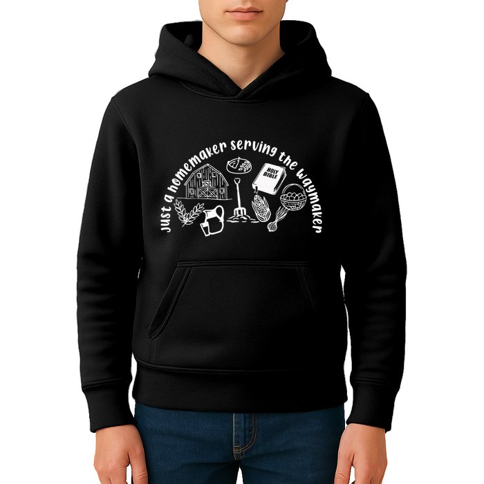 Just A Homemaker Serving The Waymaker Kids Hoodie
