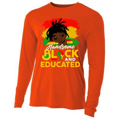 Juneteenth African Handsome Black Educated Black History Gift Cooling Performance Long Sleeve Crew