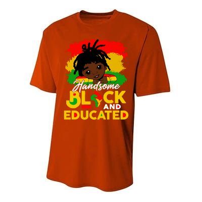 Juneteenth African Handsome Black Educated Black History Gift Performance Sprint T-Shirt