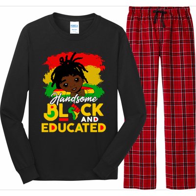 Juneteenth African Handsome Black Educated Black History Gift Long Sleeve Pajama Set