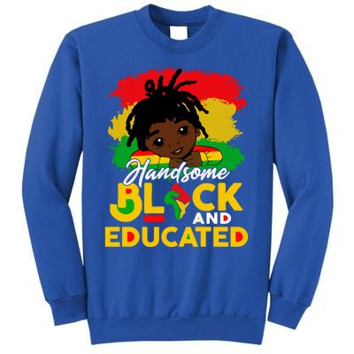 Juneteenth African Handsome Black Educated Black History Gift Sweatshirt