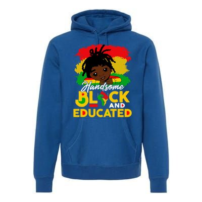 Juneteenth African Handsome Black Educated Black History Gift Premium Hoodie