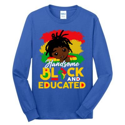 Juneteenth African Handsome Black Educated Black History Gift Tall Long Sleeve T-Shirt