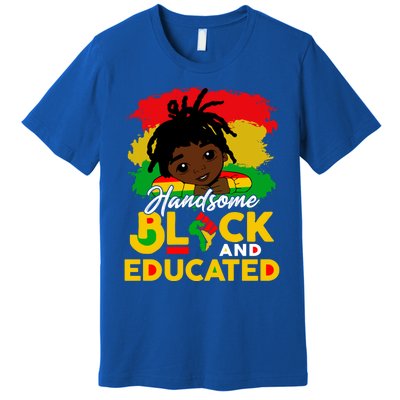 Juneteenth African Handsome Black Educated Black History Gift Premium T-Shirt