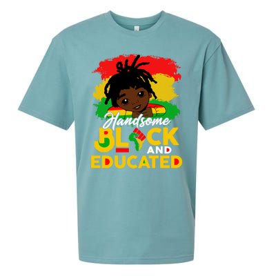 Juneteenth African Handsome Black Educated Black History Gift Sueded Cloud Jersey T-Shirt