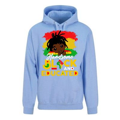 Juneteenth African Handsome Black Educated Black History Gift Unisex Surf Hoodie