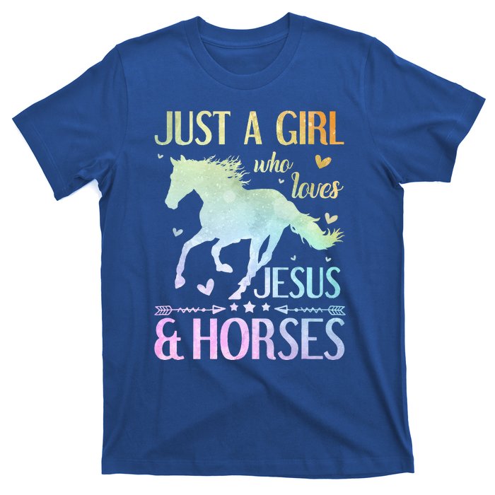 Jesus And Horses Horse Gifts T-Shirt