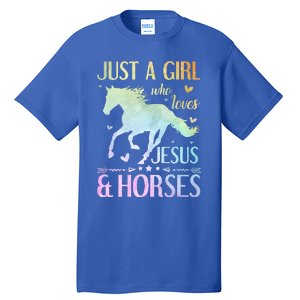 Jesus And Horses Horse Gifts Tall T-Shirt