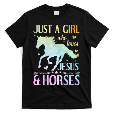 Jesus And Horses Horse Gifts T-Shirt