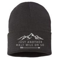 Just Another Half Mile or So Hiking Camping Adventure Gift Sustainable Knit Beanie