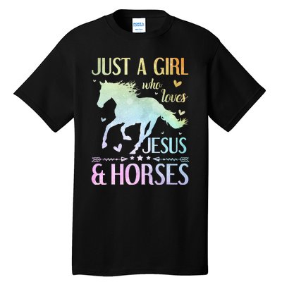 Jesus And Horses Horse Gifts horse lovers Tall T-Shirt