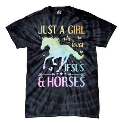 Jesus And Horses Horse Gifts horse lovers Tie-Dye T-Shirt