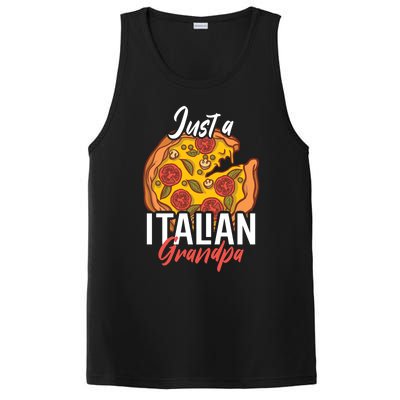 Just A Italian Grandpa With A Pizza Cool Gift PosiCharge Competitor Tank