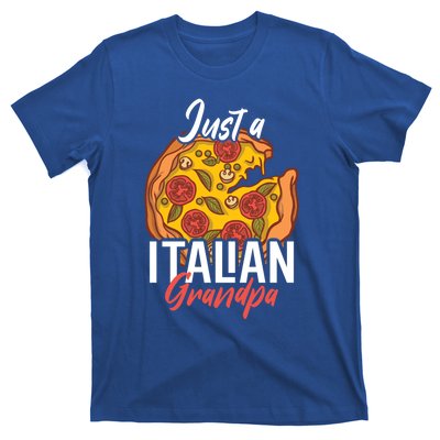 Just A Italian Grandpa With A Pizza Cool Gift T-Shirt