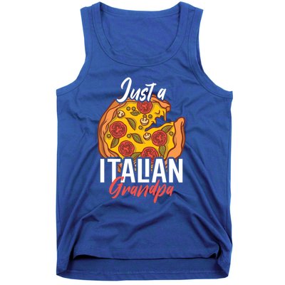 Just A Italian Grandpa With A Pizza Cool Gift Tank Top