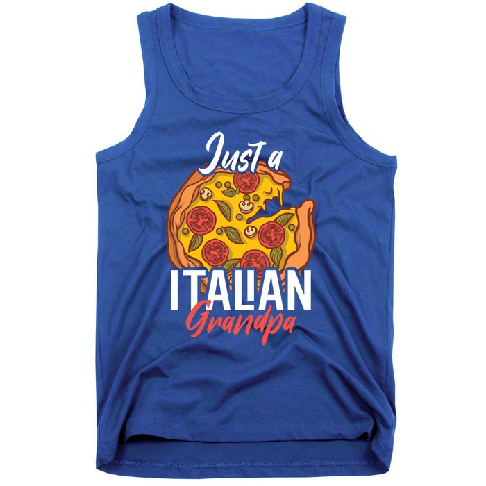 Just A Italian Grandpa With A Pizza Cool Gift Tank Top