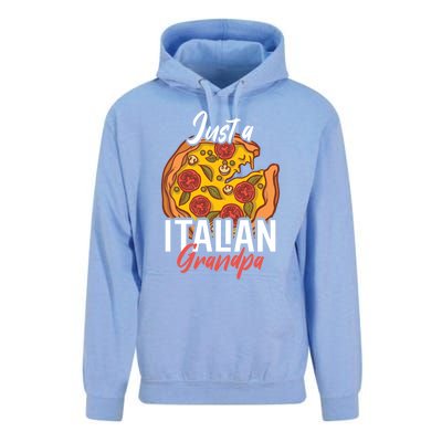 Just A Italian Grandpa With A Pizza Cool Gift Unisex Surf Hoodie