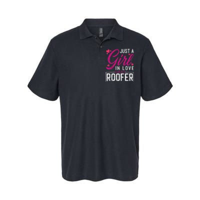 Just a in Love with Her Roofer Funny Roofer's Wife Softstyle Adult Sport Polo