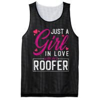 Just a in Love with Her Roofer Funny Roofer's Wife Mesh Reversible Basketball Jersey Tank