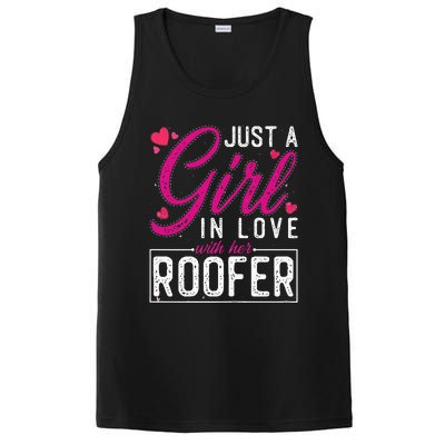 Just a in Love with Her Roofer Funny Roofer's Wife PosiCharge Competitor Tank