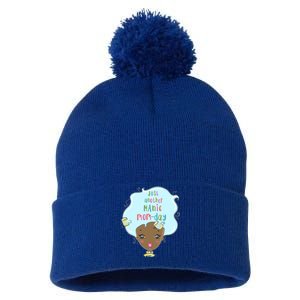 Just Another Ic Monday African American Mom Gift Pom Pom 12in Knit Beanie