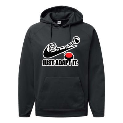 Just Adapt It Tick Design Performance Fleece Hoodie